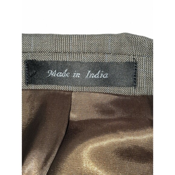 Ralph Lauren Wool Brown Red Green Houndstooth Sport Coat Blazer Jacket Mens 42 R - Picture 9 of 11